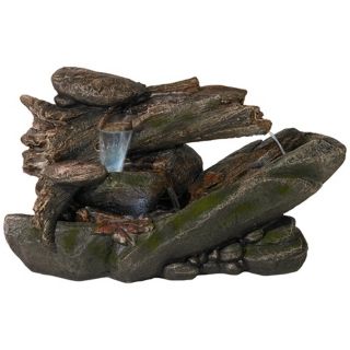 Tree Trunk and Rock LED Fountain   #R6067
