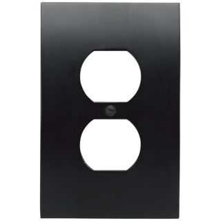 Zephyr Black Finish Convex Wall Plate   #82294