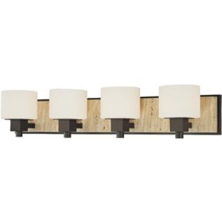 Travertine Collection 32 1/2" Wide Bathroom Wall Light   #K3392