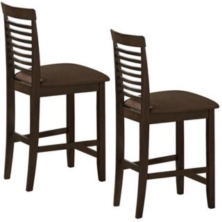 Set of Two Maestra Collection Counter Height Dining Chairs   #P3885