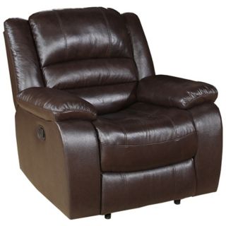 Merced Brown Leather Recliner Chair   #X9580