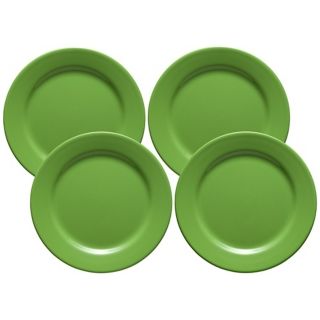 Set of 4 Fun Factory Green Apple Salad Plates   #Y1049