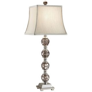 Murray Feiss Independents Nickel and Glass Table Lamp   #X6730