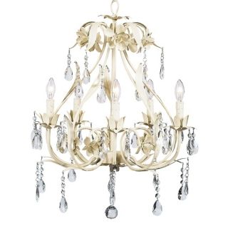 Pink Ballroom 5 Light Chandelier   #T2115