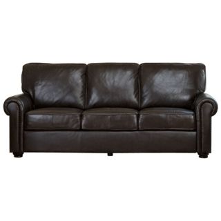 Westwood Rich Dark Brown Leather Sofa   #X9572