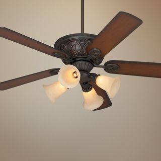 52" Casa Contessa Bronze Ceiling Fan with Light Kit   #55878 56255 M3631 56451
