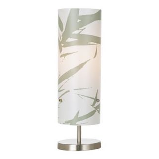 Contemporary Bamboo Printed Acrylic Shade Table Lamp   #99599