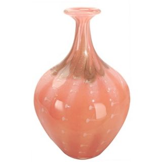 Dale Tiffany Salmon Oval Hand Blown Art Glass Vase   #X4909