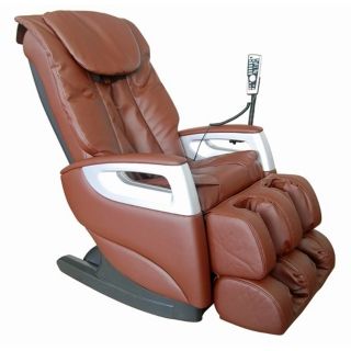Brown Faux Leather Shiatsu Massage Chair   #W8058