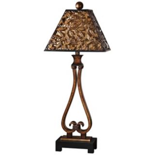 Uttermost Bracciano Antiqued Golden Bronze Table Lamp   #R4865