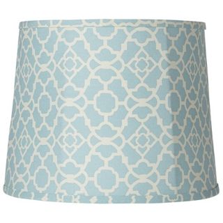 Spa Blue Trellis Softback Shade 12x14x11 (Spider)   #W6302