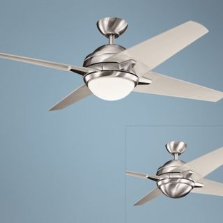 52" Kichler Rivetta Brushed Stainless Steel  Ceiling Fan   #R5856