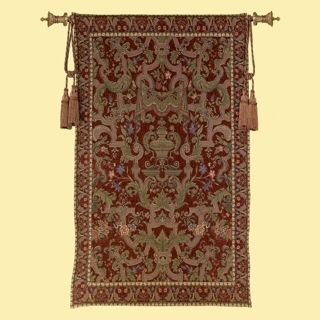 Welch Cinnabar with Crown Wall 70" High Tapestry   #37424