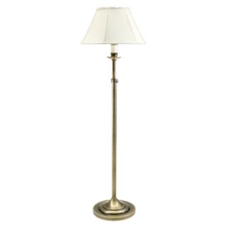 House of Troy Adjustable Antique Brass Club Floor Lamp   #77528