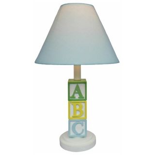 ABC with Blue Shade Table Lamp   #U7907