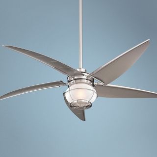 60" Minka Magellan Brushed Nickel Wet Location Ceiling Fan   #70544