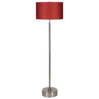 Lights Up CanCan Cotton Chintz Adjustable Height Floor Lamp   #T2911