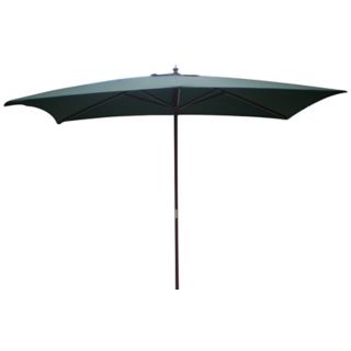 Rectangular Hunter Green Market Table Umbrella   #T4728