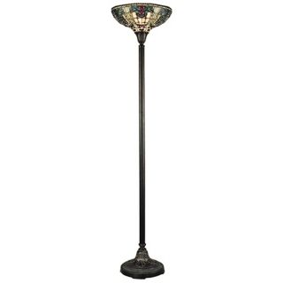 Dale Tiffany Jewel Baroque Torchiere Floor Lamp   #T0480