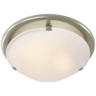 Sleek Circle Brushed Nickel Bathroom Fan with Light   #K7699