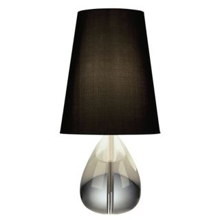 Jonathan Adler Crystal Teardrop Table Lamp with Black Shade   #42864