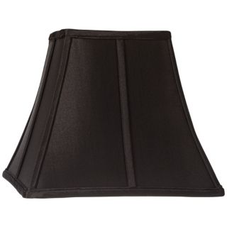 Square Curved Black Lamp Shade 6x11x9.75 (Spider)   #39136