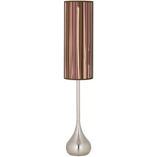 Kalahari Lines Brown Giclee Teardrop Torchiere Floor Lamp   #R1702 T0440
