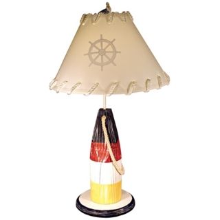 Red Yellow and Blue Buoy Table Lamp   #M5423