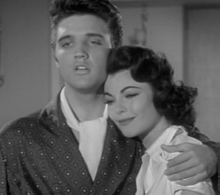 Presley and costar Judy Tyler in the trailer for Jailhouse Rock