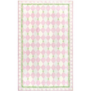 Diamonds Forever Pink Area Rug   #F4447