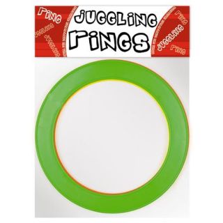 Set of 3 Multi Coloured Juggling Rings 26 5cm Diameter