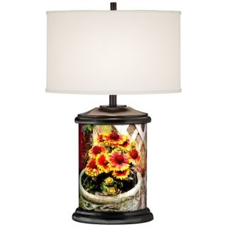 Wood, Country   Cottage Table Lamps