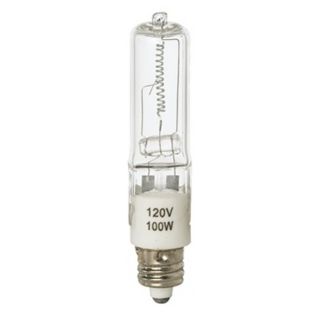 Tesler 100 Watt Mini Candelabra Clear Halogen Light Bulb   #02541