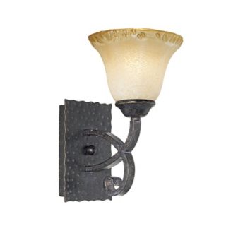Cordelia Collection Copper Bronze and Amber Wall Sconce   #10597