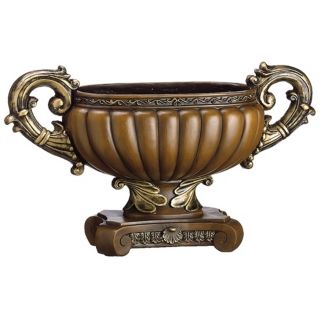 Bronze and Gold Art Deco Fiberglass Urn   #N5751