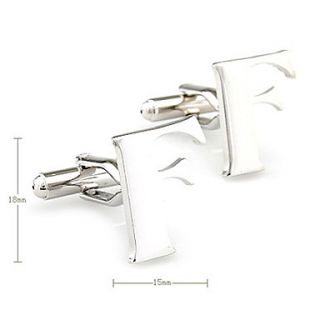 EUR € 8.73   letra f cufflinks unisexo, Frete Grátis em Todos os