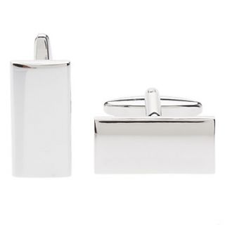 EUR € 4.77   Simplesmente prata quadrado Cufflinks Regra, Frete