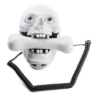 USD $ 27.79   Jumping Eyes Skull Wired Telephone (Assorted Colors