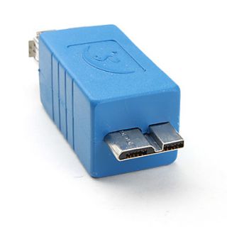 USD $ 3.79   USB 3.0 AF to Micro BM Adapter (Blue),