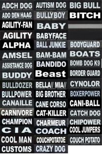 2X Speaking Labels for Julius K9® IDC Power TPP Dog Harness