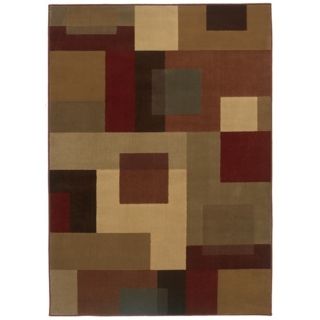 Riverwoods Collection Autumn Squares Area Rug   #R0337