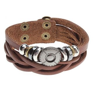 EUR € 4.68   Perline Croce Bracciale in pelle Rivet, Gadget a