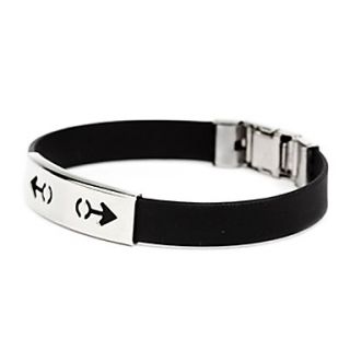 EUR € 1.83   Drengen symboler mønster silicagel armbånd (sort