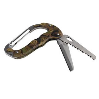 USD $ 5.69   Outdoor Camping Multifunction Carabiner Clip with Knife