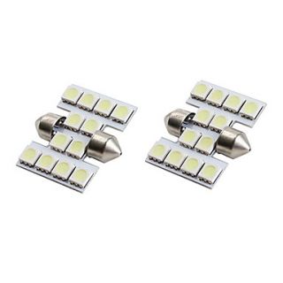 EUR € 5.88   12 * 31mm 5050 SMD weiße LED Auto Signalleuchten (2