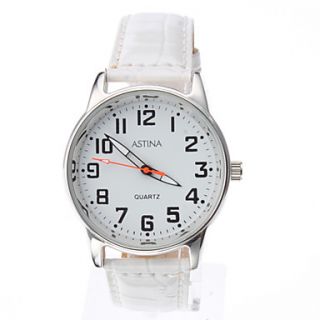 EUR € 6.71   Unisex Simple Design PU Analog Quartz Wrist Watch
