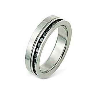 EUR € 22.81   mode man titanium met cz zirconia stalen ring (rss18