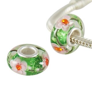 EUR € 4.87   sterling zilveren murano kralen met cz stenen binnen