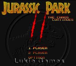 Jurassic Park 2 SNES Super Nintendo Game