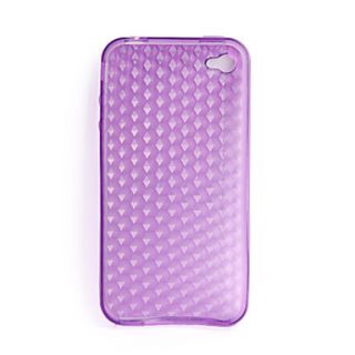 EUR € 1.92   beskyttende gummi gel silikone Case for iPhone 4 (lilla